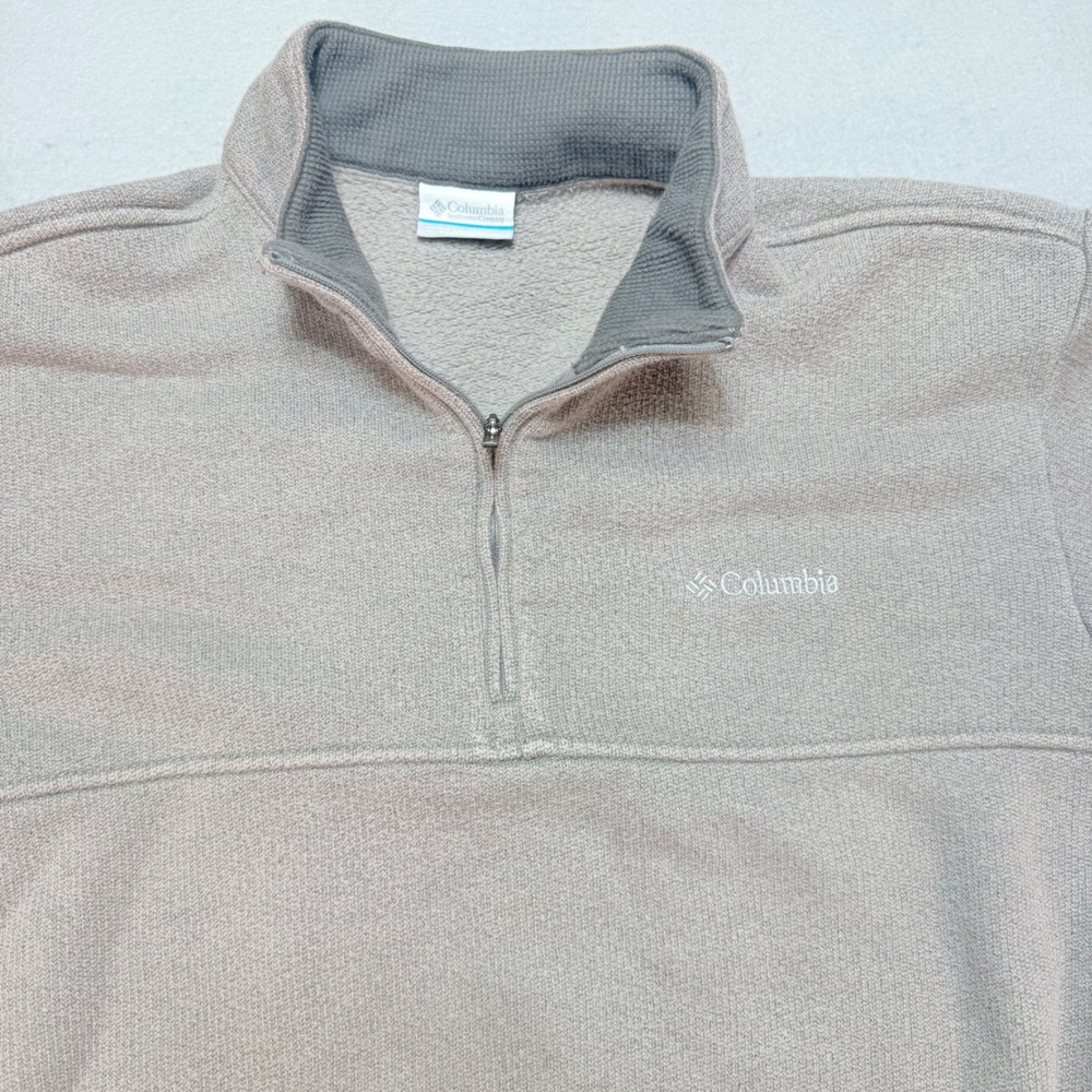 Columbia Half Zip Pullover Sweatshirt Fleece L, lightweight warm activewear
